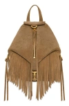 Rebecca Minkoff Mini Julian Suede Backpack In Praline