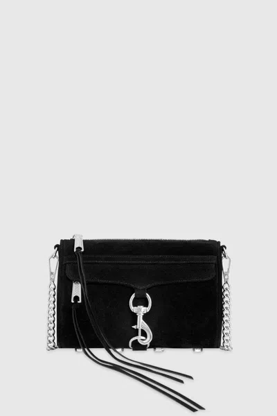 Rebecca Minkoff Mini M.a.c. Bag In Black/silver