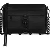 Rebecca Minkoff Mini Mac Convertible Leather Crossbody Bag In Black