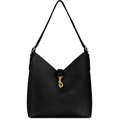 Rebecca Minkoff Mini Megan Leather Hobo Bag In Black