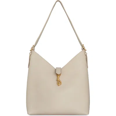 Rebecca Minkoff Mini Megan Leather Hobo Bag In Gray