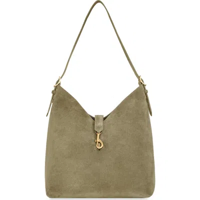 Rebecca Minkoff Mini Megan Leather Hobo Bag In Green