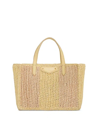 Rebecca Minkoff Mini Raffia Tote In Brown