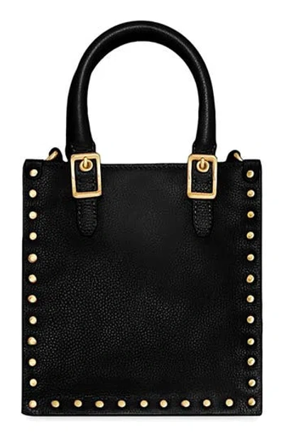 Rebecca Minkoff Mini Studded Leather Tote In Black