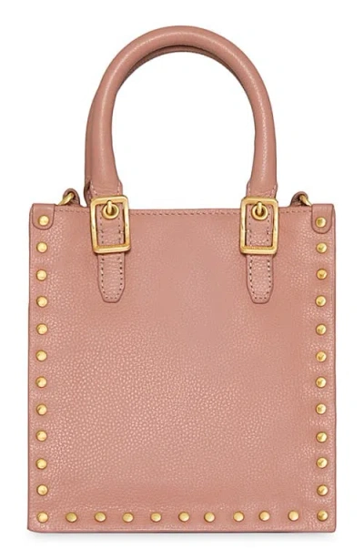 Rebecca Minkoff Mini Studded Leather Tote In Pink