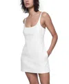Rebecca Minkoff Mira Sleeveless Skort Mini Dress In Porcelain