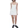 Rebecca Minkoff Mira Sleeveless Skort Mini Dress In Porcelain