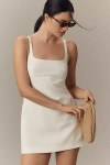 Rebecca Minkoff Mira Sleeveless Skort Mini Dress In White