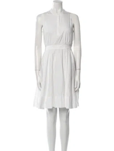 Pre-owned Rebecca Minkoff Mock Neck Mini Dress In Neutral