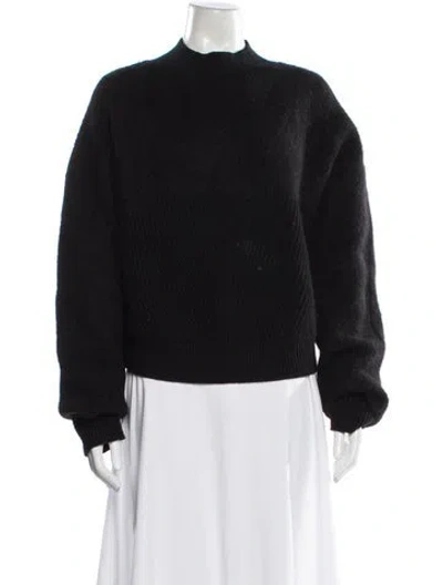 Pre-owned Rebecca Minkoff Mock Neck Sweater In Black