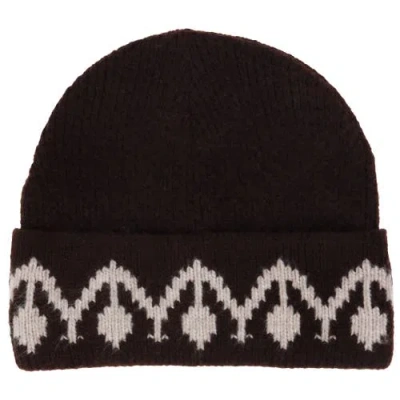 Rebecca Minkoff Monogram Cuff Knit Beanie In Heather