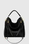 Rebecca Minkoff Mab Leather Hobo Bag In Black