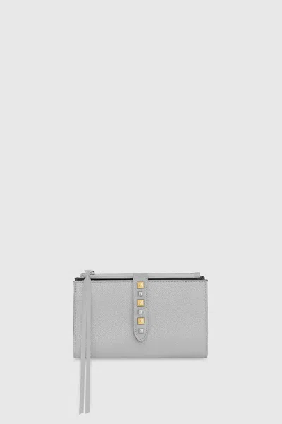 Rebecca Minkoff Multi Studded Wallet With Chain Strap Bag In Grey