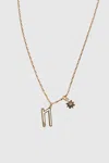Rebecca Minkoff N Cut-out Initial Necklace In Gold