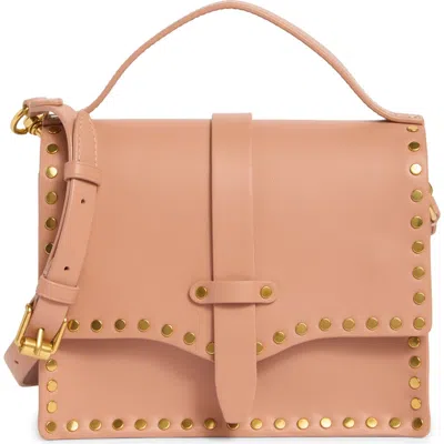 Rebecca Minkoff Nanine Studded Top Handle Bag In Pink