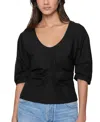 Rebecca Minkoff Naomi Pleated Short Sleeve Top
