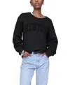 Rebecca Minkoff New York Crewneck Sweatshirt In True Black