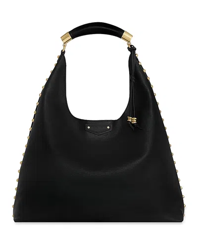 Rebecca Minkoff Nolita Leather Hobo Bag In Black