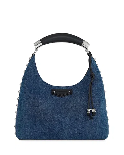 Rebecca Minkoff Nolita Leather Top Handle Bag In Blue