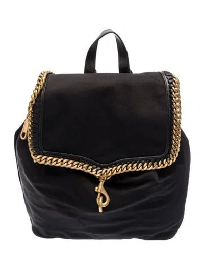 Pre-owned Rebecca Minkoff Nylon Backpack In Black
