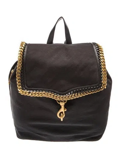Pre-owned Rebecca Minkoff Nylon Backpack In Black
