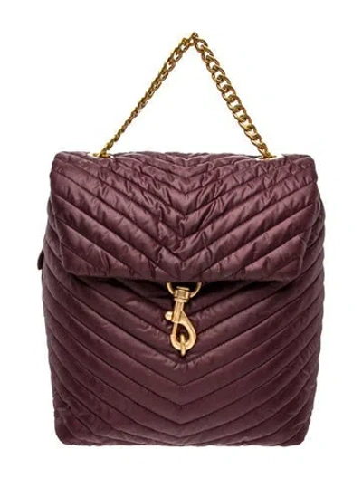 Pre-owned Rebecca Minkoff Nylon Backpack In Burgundy