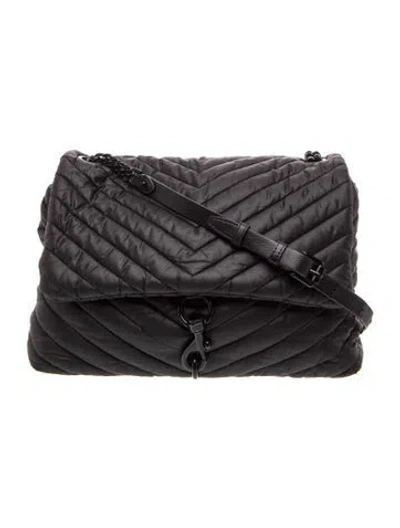 Pre-owned Rebecca Minkoff Nylon Crossbody Bag In Black