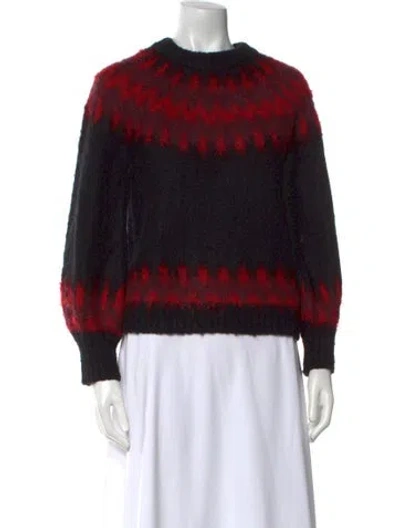 Pre-owned Rebecca Minkoff Nylon Printed Sweater In Red