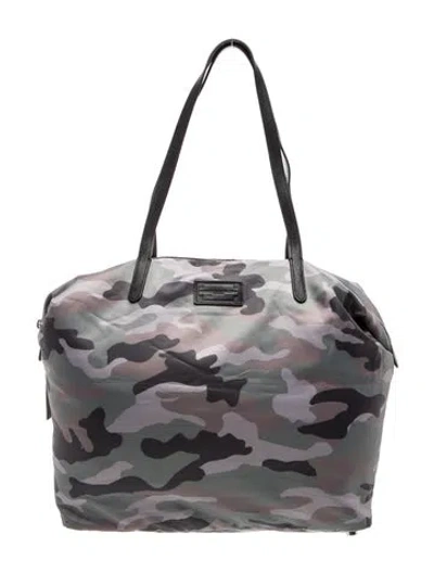 Pre-owned Rebecca Minkoff Nylon Top Handle Bag In Green
