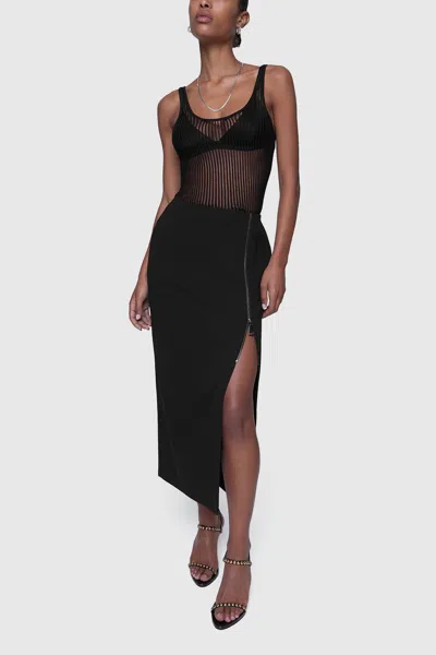 Rebecca Minkoff Odette Pencil Skirt In True Black