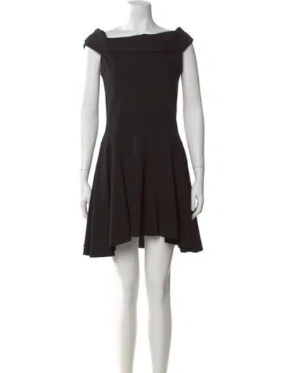 Pre-owned Rebecca Minkoff Off-the-shoulder Mini Dress In Black