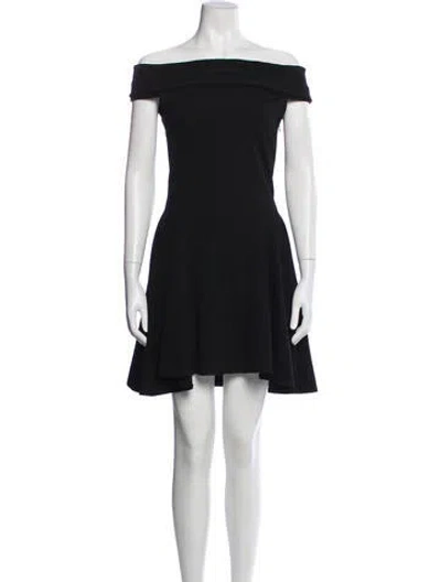 Pre-owned Rebecca Minkoff Off-the-shoulder Mini Dress W/ Tags In Gray
