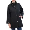 Rebecca Minkoff Oversize Water Repellent Hooded Rain Jacket In Black