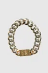 Rebecca Minkoff Padlock Curb Chain Bracelet In Gold