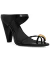 Rebecca Minkoff Toe Ring Pointed Toe Slide Sandal In Black