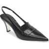 Rebecca Minkoff Paris Stud Slingback Pointed Toe Pump In Black