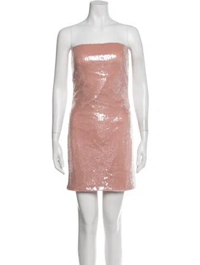 Pre-owned Rebecca Minkoff Patterned Mini Dress In Pink