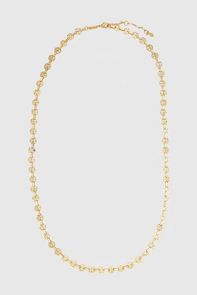 Rebecca Minkoff Peace Sign Necklace In Gold