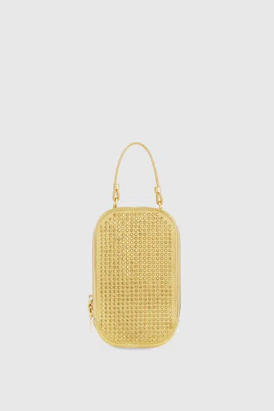 Rebecca Minkoff Phone Crossbody With Crystals Bag In Gold