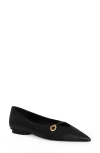 Rebecca Minkoff Pointed Toe Buckle Flat In Multi