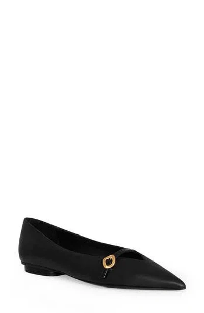 REBECCA MINKOFF REBECCA MINKOFF POINTED TOE BUCKLE FLAT