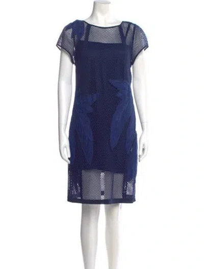 Pre-owned Rebecca Minkoff Polka Dot Print Knee-length Dress In Blue