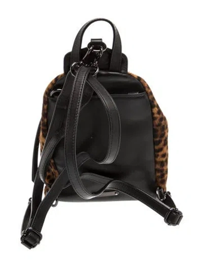 Pre-owned Rebecca Minkoff Ponyhair Backpack In Black