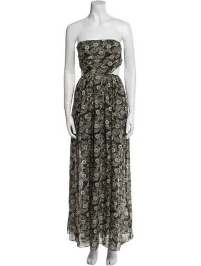 Pre-owned Rebecca Minkoff Printed Long Dress W/ Tags In Multi