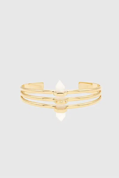 Rebecca Minkoff Quartz Cuff In Gold