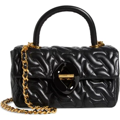 Rebecca Minkoff Quilted Convertible Top-handle Bag In Black