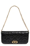 Rebecca Minkoff Quilted Flap Clutch In Black