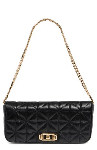 Rebecca Minkoff Quilted Flap Clutch In Black
