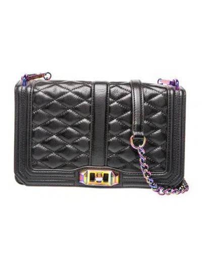Pre-owned Rebecca Minkoff Quilted Minaudière In Black