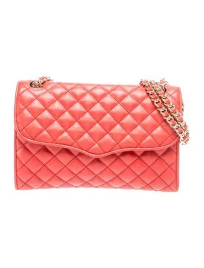 Pre-owned Rebecca Minkoff Quilted Shoulder Bag W/ Tags In Red
